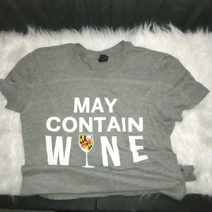 Graphic T shirt large women heather grey